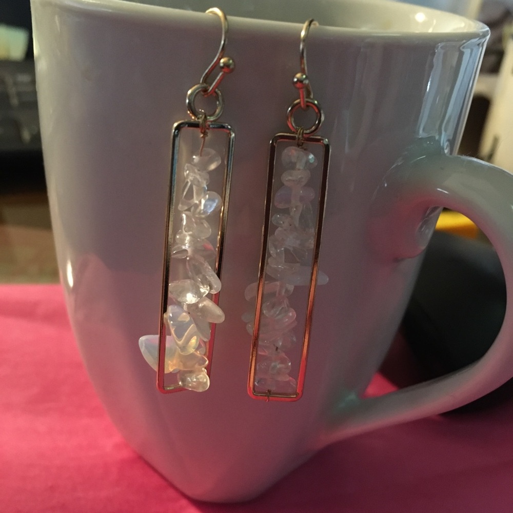 Stone Style Beaded Earrings